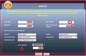 Birth Certificate Online Apply Up