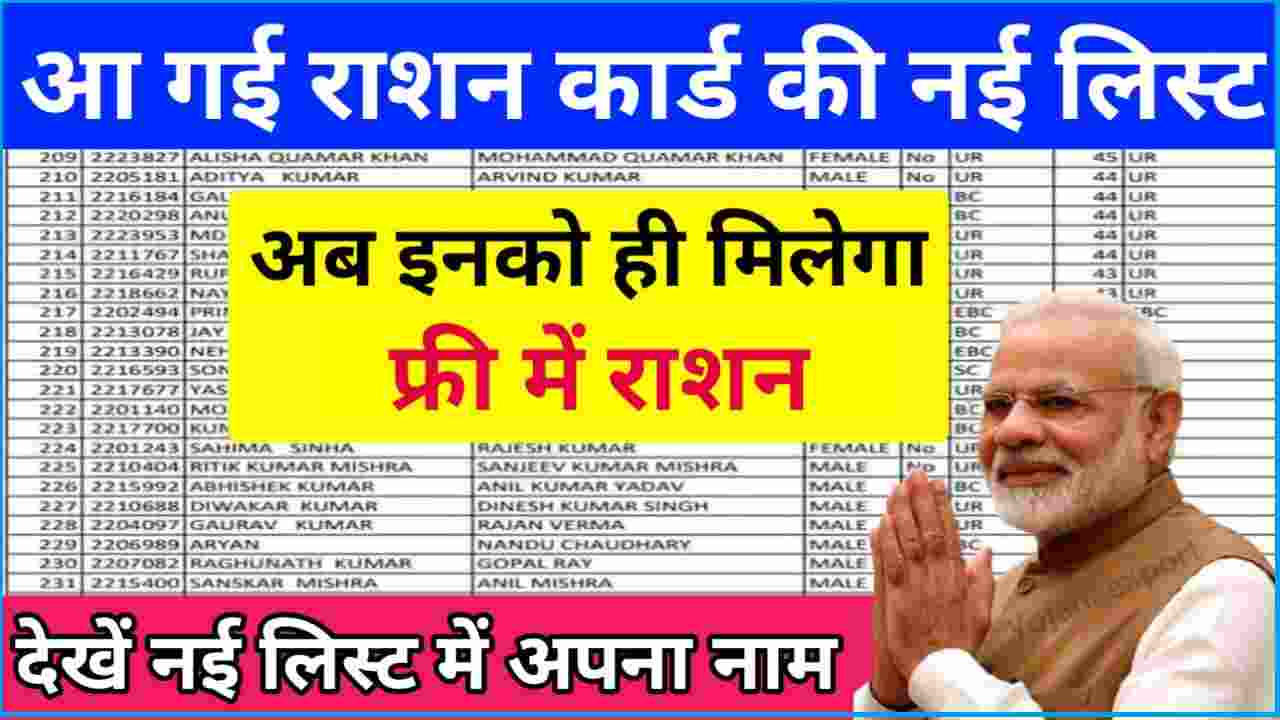 Ration Card New List Up