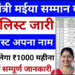 Maiya Samman Yojana Suchi List